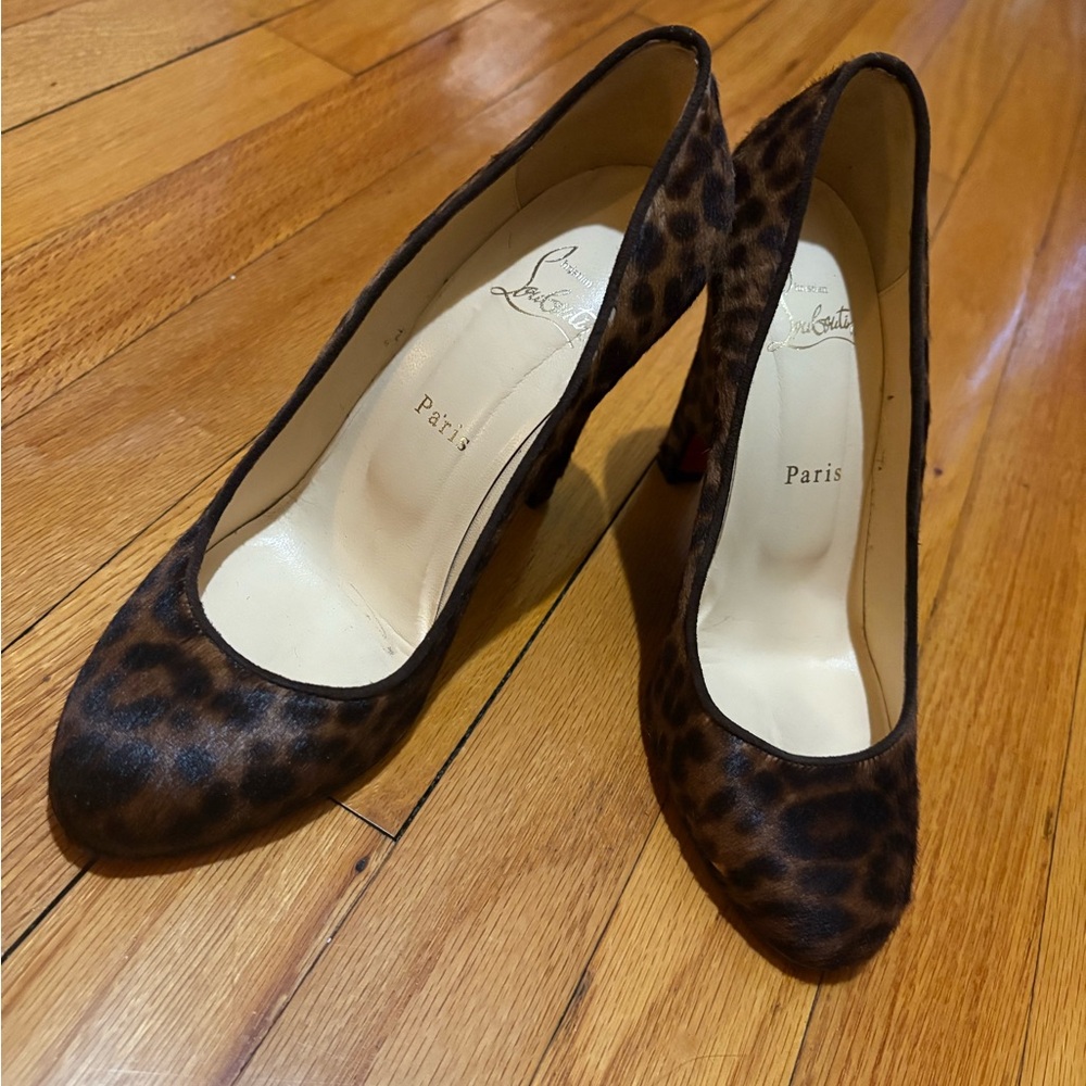 Christian Louboutin Leopard Print Women's Heels